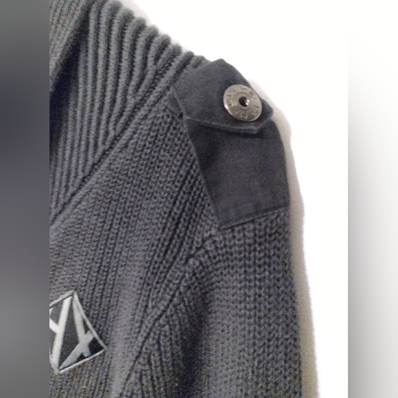 HELIX charcoal gray sweater - Picture 4 of 6
